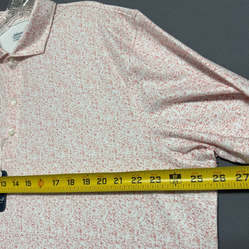 Johnnie-O Polo Shirt Men XL Performance Golf Preppy Resort Coastal Country Club - Picture 5 of 12